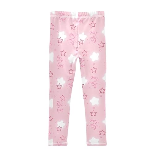 Star Texture Girls Leggings,Workout Leggings for Girls Toddler Athletic Legging Size for 3-10T2