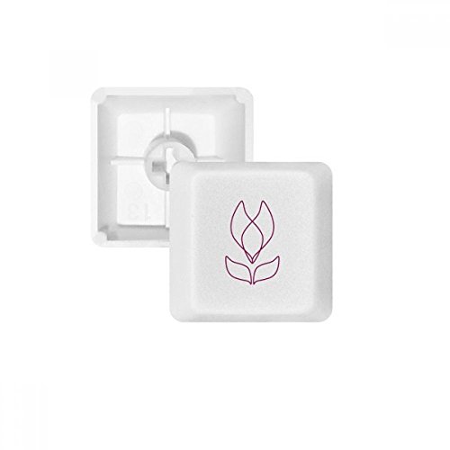 Keycaps PBT pour clavier mécanique personnalisé touche blanche motif fleur profil OEM