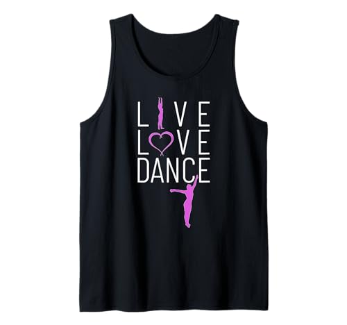 Live Love Dance Man muss das Leben tanzen Leidenschaft Tanz Tank Top