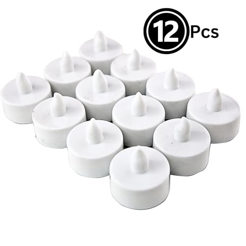 Ein Sof Flameless LED Tealights, Smokeless Plastic Decorative Candles