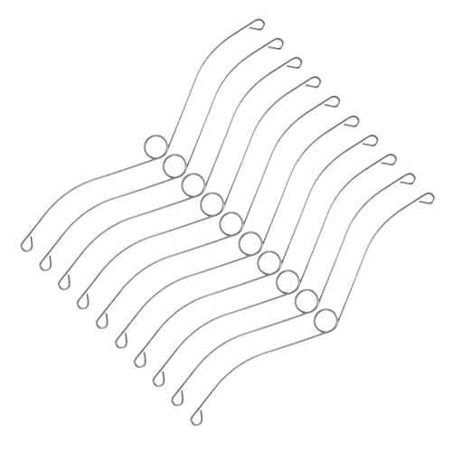 TOKIDNY 10 Pièces Lot de Ressorts pour Ventilation Salle de Bain Clips de Fixation Résistants à Humidité Ressorts de Remplacement pour Ventilateur de Plafond Accessoires Durables pour