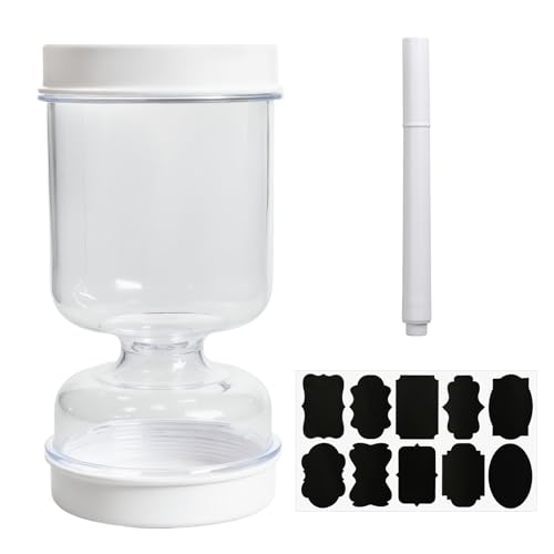 Rieoany Tarro Pepinillos Reloj de Arena 1000 ml Botes Cocina Almacenaje Tarro de Para Encurtidos para Encurtir Encurtidos, Pepinos, Aceitunas y Chiles Jalapeños