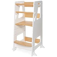 Xiha Montessori Learning Tower Observation Tower Adjustable In 4 Heights Protected On All Sides