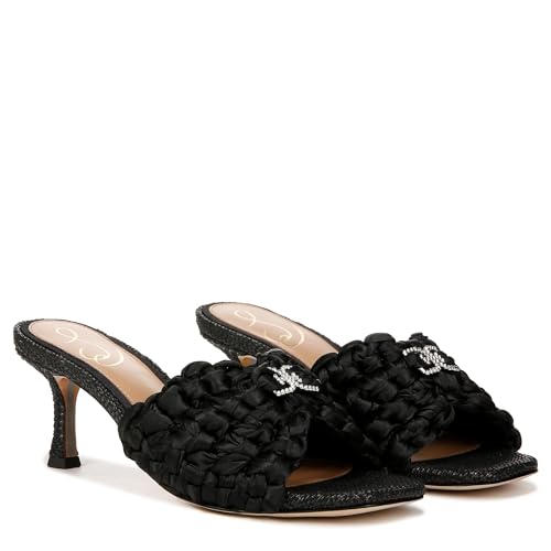 Sandales à talons Sam Edelman pour femme : chaussures d'été noires en taille 39