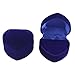 Produktbild MSYOU Schmuckkästchen aus Kunststoff in Herzform für Ringe, multifunktional, Aufbewahrungsbox für Reisen, Schmuckkästchen, für Damen und Mädchen 4.8 * 4.8 * 3.5cm blau