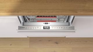 Bosch SPV6EMX09E Serie 6, Lavastoviglie Smart da incasso a scomparsa totale, 10 coperti, Cestelli personalizzabili, Motore EcoSilence Drive, Informazioni lavaggio a pavimento, 45 cm.