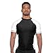 Sanabul Essential Short Sleeve Rash Guard MMA BJJ Wrestling Grappling Jiu Jitsu - White, Medium