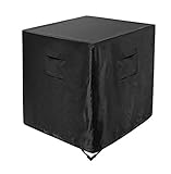 WOMACO Air Conditioner Cover for Outside Units Waterproof AC Covers Outdoor Central A/C Evaporative Cooler Cover Airconditioner Protector for Winter Exterior (Black, 32' L x 32' W x 36' H)