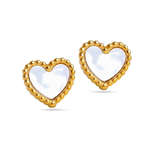 Image of Rubans Demi Fine Stainless Steel Stud Earrings Daily Gift for Women & Girls