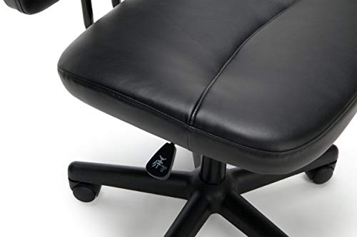 OFM ESS Collection Armless Leather Desk Chair, UNITS, Black - Thumbnail 3