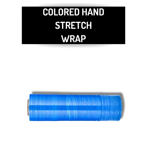 Hand Stretch Plastic Film Pallet Wrap, Blue 18" X 1500' X 63 Ga 4 Rolls (1 Case) #TOP1
