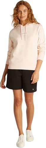 Calvin Klein Damen Hoodie Monologo mit Kapuze, Rosa (Silver Peony), 3XL – Ansicht 4