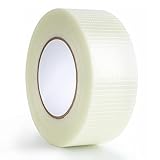 Lichamp Strapping Tape 2 inches, 60 Yards Reinforced Packing Tape Wide Fiberglass Tape Filament Nylon Tape