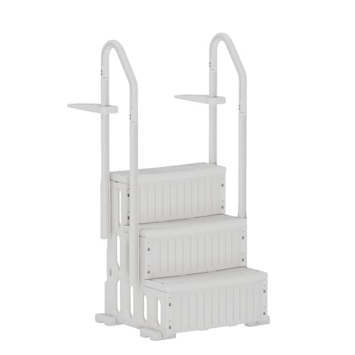 Pool Ladder with 3-Step Non-Slip Handrails