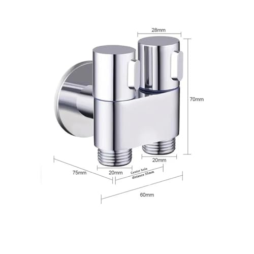 Pulvérisateur de bidet mural contre les irritations avec valve double zinc