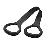 Bandas de resistencia con asas, bandas elásticas de ejercicio para entrenamientos en casa (20-30 libras, negro)