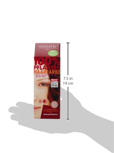 Foto von SANTE Naturkosmetik Pflanzen-Haarfarbe Pulver Mahagonirot, Hennapulver, 100 g