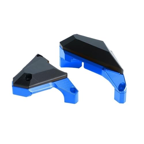 Coussinet collision pour Yamaha MT07 2014-2018 : boîtier coulissant et protection stator bleu