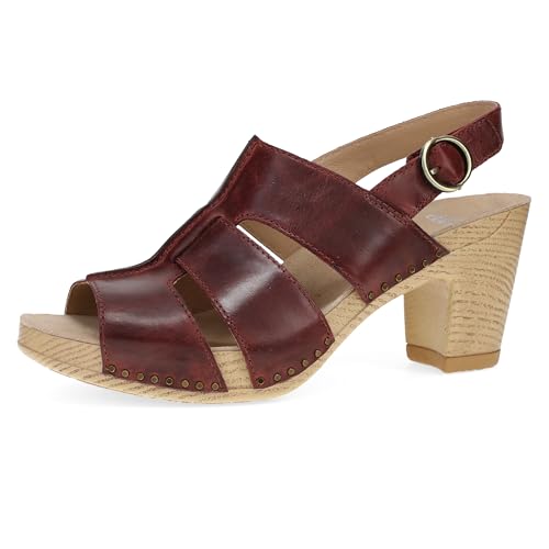 Dansko Tatiana Stylish Gladiator Sandal for Women - Luxe Leathers and a Heel for a Classy, All-Day Look - Cushioned Footbed for All-Day Comfort