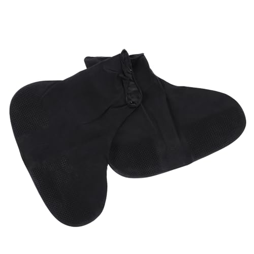 VANZACK 1 Pair Waterproof Shoe Cover Sneakers Cycling Shoe Covers Reusable Waterproof Rain Shoes Affection Anti- Shoe Covers Anti Tape Outdoor Hangers Dispenser Black Emulsion