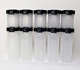  TW TUPPERWARE Gewürzbehälter Gewürzriesen 5X 270ml schwarz + Gewürzzwerge 5X 120ml schwarz 32390 + 500ml Kühle Ecke Mint
