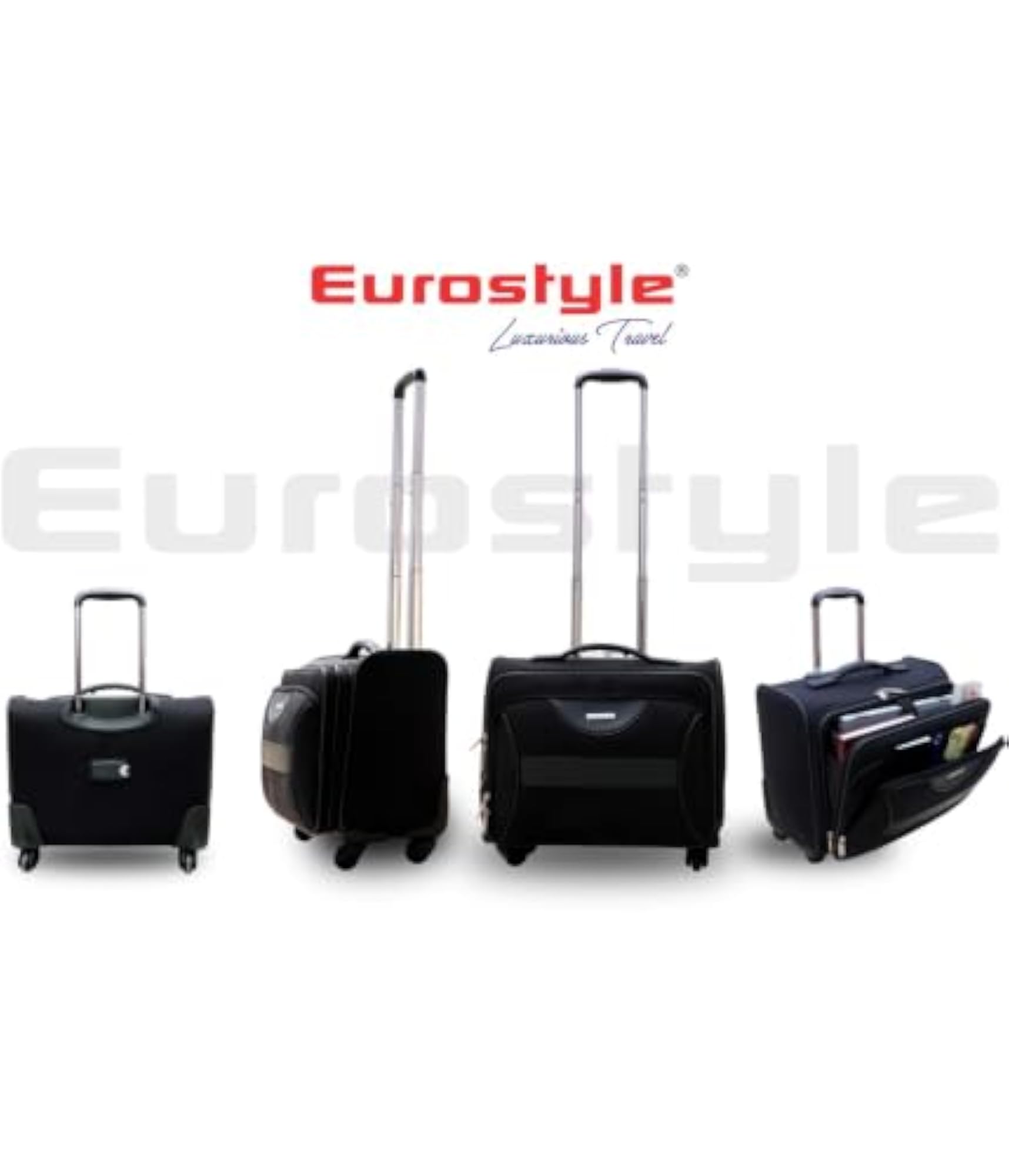 55 Liters Black EVA Laptop Roller Case, Cabin Trolley Bag