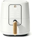 Beautiful 3 Qt Air Fryer - TurboCrisp Technology, White Icing - 4 Presets, Space-Saving Design, 75% Less Fat, Adjustable Temp, Dishwasher Safe. (White Icing)