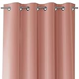 Color: rosa palo. Cada juego contiene una cortina de 140 x 250 cm con tope.