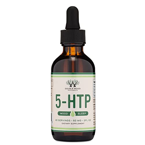 5Htp Liquid Drops - More Absorbable And Effective Than 5 Htp Capsules (60 Servings Of 50Mg 99%+ 5-Htp) Serotonin Supplement For Mood, Sleep, And Relaxation (Manufactured In The Usa) By Double Wood #TOP4
