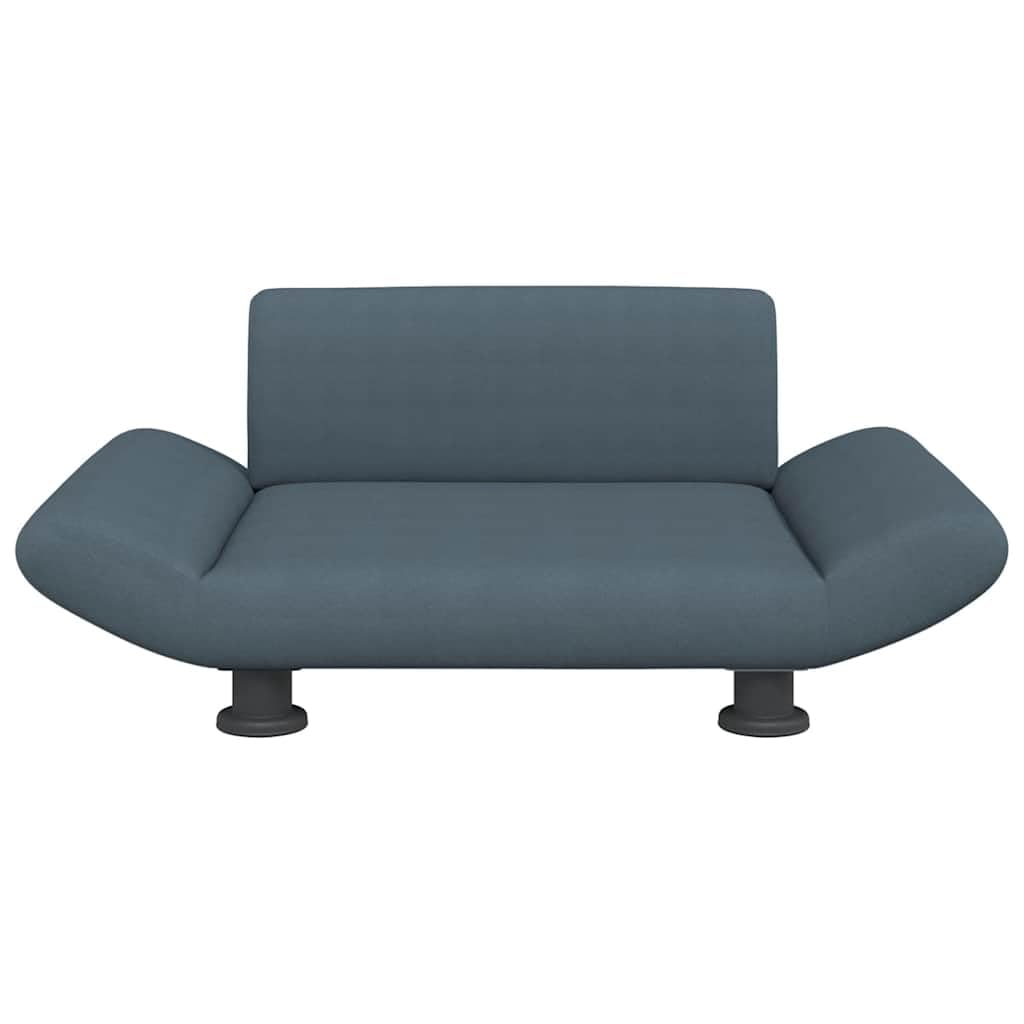 Cama para perros gris oscuro, 70 x 45 x 28 cm, tela, cojín para perros con acolchado de espuma, sofá para perros de pino con patas de acero, cama para perros pequeños, salón o dormitorio