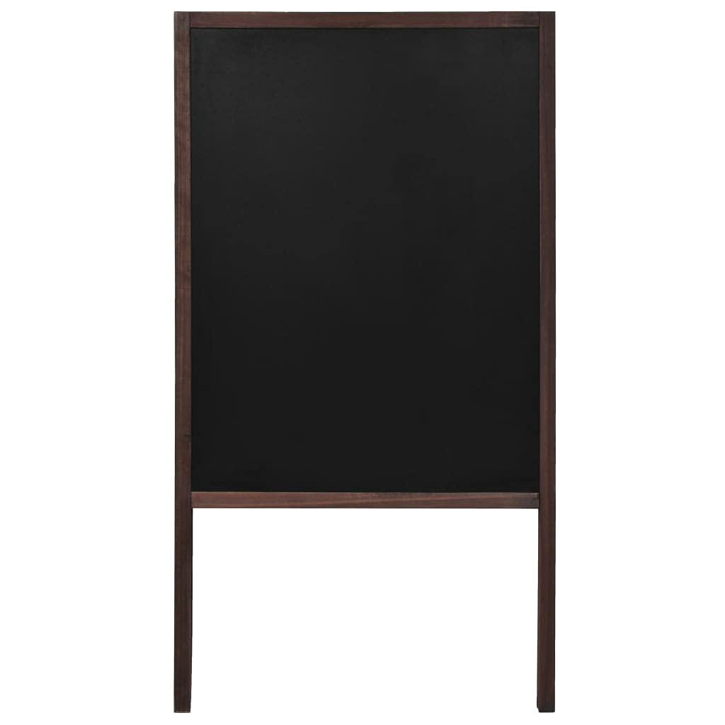 Pizarra de doble cara con caballete de madera de cedro, 60 x 80 cm, pizarra negra de tiza con caballete, se puede escribir con tiza y rotuladores de tiza, para bares, restaurantes locales