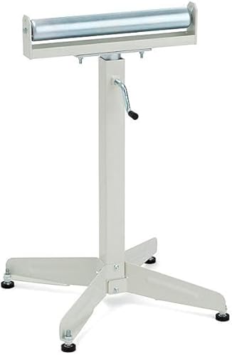 Miniatura 3 de Soporte de material de rodillo de pedestal ajustable HTC HSS-10, con un rodillo de rodamiento de bolas de 16"