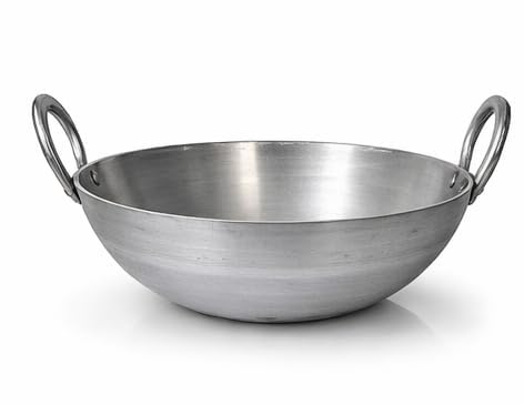Aluminium Kadhai Size-5 | Extra Large Deep Fry Pan | Heavy Gauge Aluminum Kadai for Bulk Cooking-picture-14