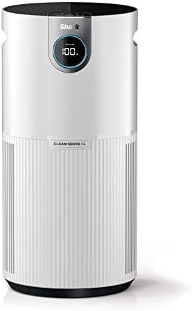 Shark Air Purifier for Home Large Room, Clean Sense Technology, HEPA Air Filter, 1000 Sq Ft, Kitchen, Filters Smoke, Captures 99.98% of Particles, Pet Dander, Pollutants, Dust, Allergens, HP201