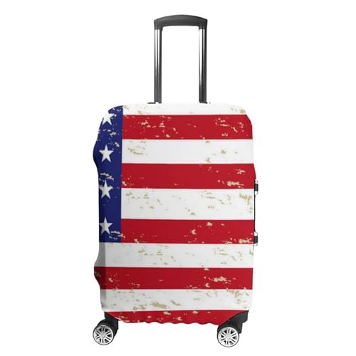 Luggage Covers Protector Suitcase Sleeve Carry On Luggage Cover Red Blue White American Flag (65) Anti Scratch Travel Suitcase Protector
