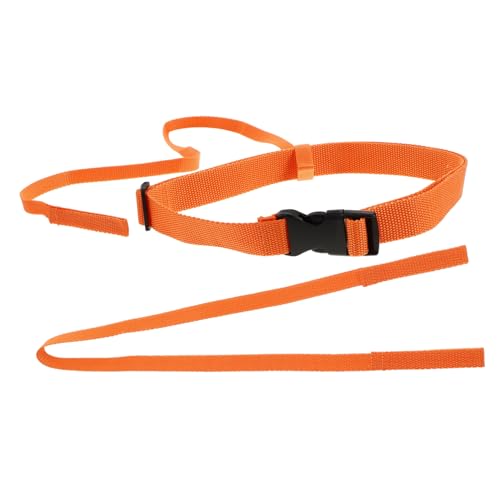 Kisangel 1 Juego Correa de aro Salvavidas Correa Flotante para Nadar cinturón de Entrenamiento para Flotador Amarre Flotante para Nadar Nylon Naranja