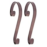 Stocking Scrolls Stocking Hanger, Set of 2 - Oil-Rubbed Bronze