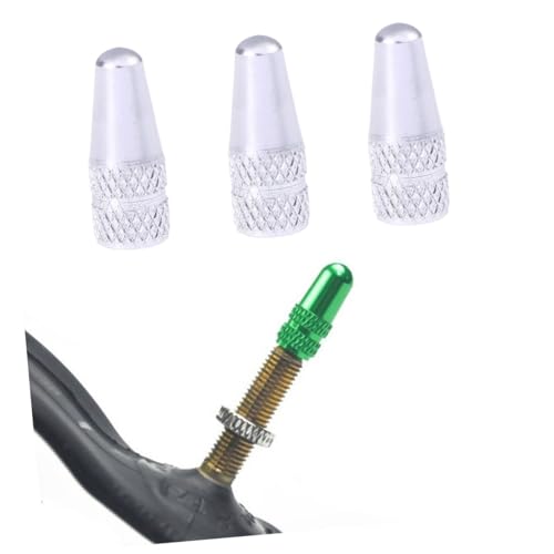 6 Pcs Tapones de Válvula de Aluminio para Bicicleta miniatura 7