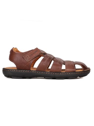 Image of Hush Puppies Men's NW Track Fisherman E Dark Brown Sandal-13 Kids UK (8644870)