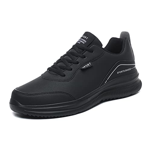 Men's Work Shoes Non-Slip Waterproof Restaurant Shoes Lightweight Comfortable Chef Shoes Waiters Black