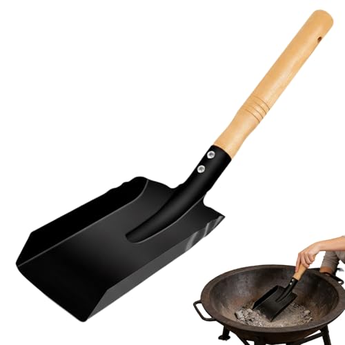 Pala de carbón, herramienta de limpieza de pala de carbón, herramientas de limpieza de chimenea, para estufa, barbacoa, garaje, patio trasero, carbón vegetal