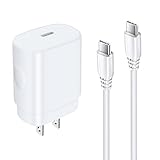 25W Fast Charging Block Type C Cable for Samsung Galaxy S21 FE,A04S,Z Fold 4,Z Flip 4,A13,A03S,S22...