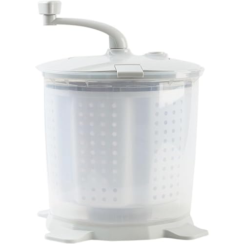 Vlwm 手動洗濯機 家庭用 寮 多機能 ミニ グレー 洗濯と乾燥が一体化した 寮 小型 手動下着 手回し 怠惰な靴下洗い