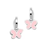 Agatha Ruiz de la Prada colección Criollas de Agatha. Mariposa 10x8mm. esmaltada desmontable. Largo total pendiente: 17mm. Plata 925m. Tipo cierre: Aro. Peso(gr): 2.2. Diámetro(mm): 11.5.