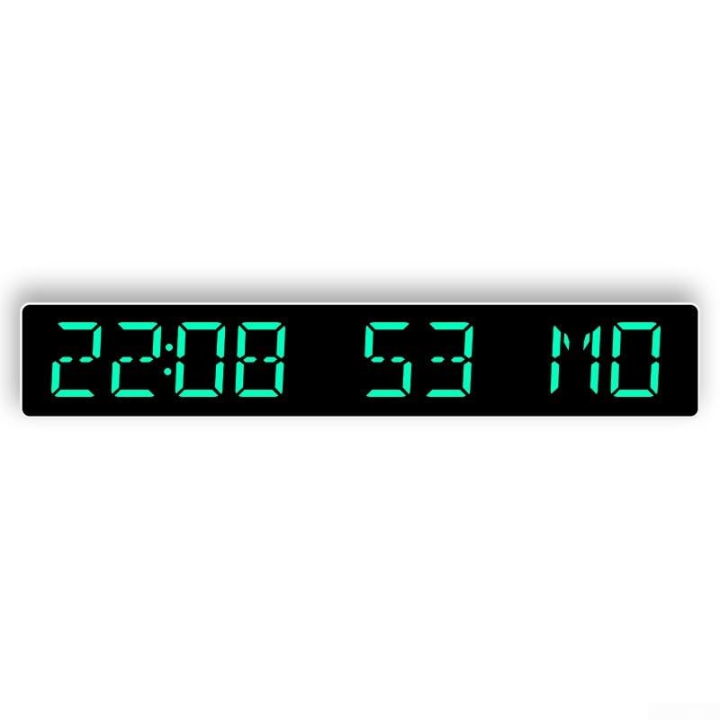 Wireless LED Digital Clock For Desktop With Auto For Time Setting Dual Alarm Function Countdown For Timer Up To 999 Days And 4 Brightness Levels(white green) โ image 1