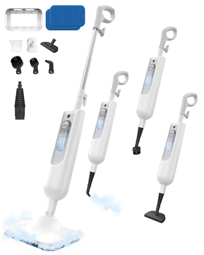 Hivroo F2 Steam Mop,12-in-1 Handheld Steam Cleaner,Powerful Detachable Steam Mop