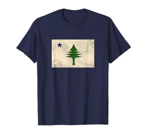 Maine Flag Dirigo - Mens & Womens 1901 Maine State Flag T-Shirt