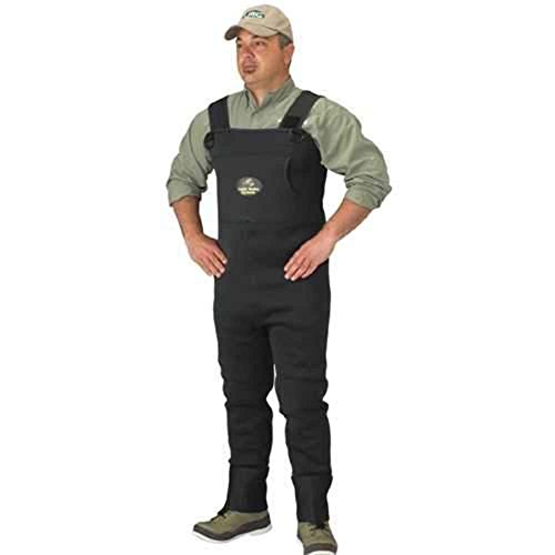 Vadeador con botas de neopreno hombre impermeable para pesca verde