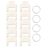 Briny River 10 Stück Schlüssel für Papierhandtuchspender 770301 mit 4 Schlüsselringen Schlüssel für Taschentuchspender Kompatibel mit Kimberly Clark Spendern Papierhandtücher Falthandtücher Badetücher