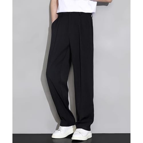 Dualego Super Stretch Ice Silk Comfort Everyday Pants, Easemotions Silky Soft Breathable Quick-Drying Casual Roomy Leg Men4